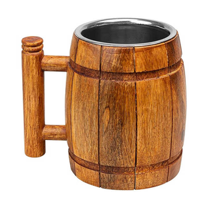 Mug à café en bois de qualité supérieure avec poignée, nouveau design, design excellent, mug en bois pour café et thé à prix avantageux - Product Image 3