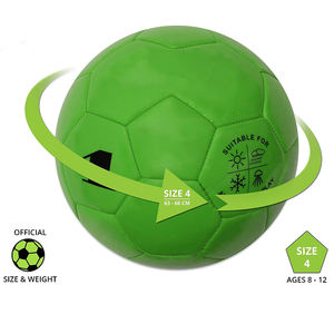 ลูกฟุตบอลสีเขียวคุณภาพสูง ขนาด 3 4 5 ผลิตจาก PU และยาง สำหรับใช้ในการเล่นกีฬา - Product Image 6