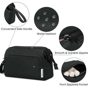 Organisateur de voyage large et ouvert pour femmes, pour trousse de toilette, trousse à maquillage, cosmétiques et accessoires de toilette - Product Image 4