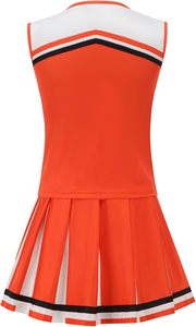 Uniformes de porristas personalizados al por mayor con servicio OEM para niños y adultos, impresión por sublimación, tela de spandex/poliéster - Product Image 3
