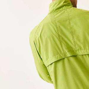 Men's Lime Green Quarter-Zip Windproof Sport <b>Jacket</b> <b>Lightweight</b> Polyester Outdoor Wear Spring Casual Fit Regular Length - Product Image 3