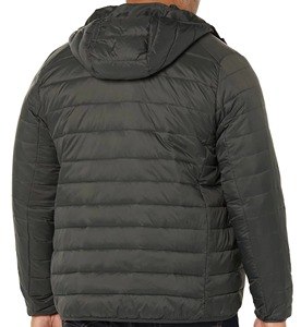 Custom <b>Men</b> Shiny Black Puffer <b>Jacket</b> Wholesale Glossy Hooded Bubble Coat Striped Cuffs Warm Padded <b>Winter</b> Outerwear <b>Jackets</b> OEM! - Product Image 4