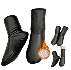 Chaussettes à glissière en cuir antibactérien tissé de qualité supérieure pour hommes et femmes-Accessoires de chaussures décontractées respirantes à séchage rapide - Product Image 1