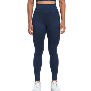 Pantalones de Yoga Color Block para Mujer, Cintura Alta, Azul Marino, Leggings Deportivos, Patchwork, Mallas Atléticas para Entrenamiento - Product Image 6