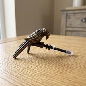 Poignée de tiroir multifonctionnelle moderne en corne, laiton et bois, en forme d'oiseau, écologique, pour commode, armoire et meubles de cuisine - Product Image 3