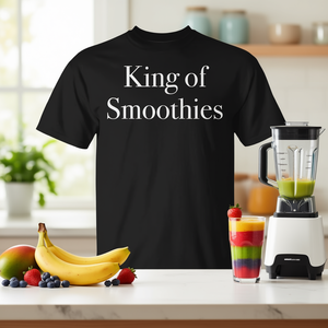T-shirt King Of Smoothies a maniche corte, girocollo, abbigliamento promozionale unisex per adulti - Product Image 3