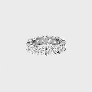 Anillo de Diamante Cultivado en Laboratorio de 4.80 CTW, Corte Brillante en Forma de Corazón, para Mujer, Plata de Ley 925, Color E F, Claridad VS VVS, Joyería de Lujo, Regalo - Product Image 1