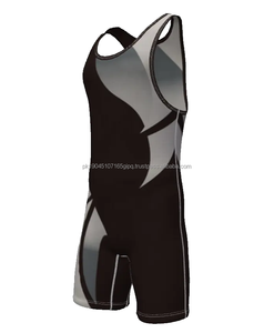 Wholesale Custom Sublimation Knitted Print 100% Cotton Eco-Friendly Breathable High Quality <b>Mens</b> Wrestling <b>Singlet</b> - Product Image 6