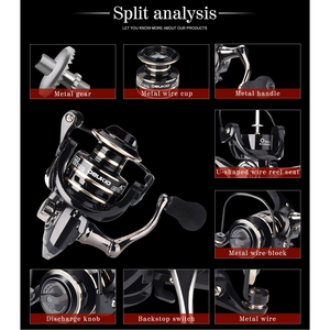 รอกตกปลาโลหะ 12BB อัตราทด 5.2:1 สำหรับน้ำจืดและน้ำเค็ม ใช้ได้ทั้งมือซ้ายและมือขวา - Product Image 3