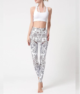 Leggings de Yoga para Mujer, Tallas Grandes, Cintura Alta, Spandex/Nylon, Secado Rápido, Largura hasta el Tobillo, Estampados, Ropa Deportiva, Venta al Por Mayor - Product Image 3