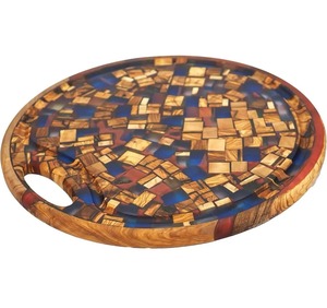 Tabla de Cortar de Madera y Resina de Alta Gama, Diseño Decorativo y Funcional, Superficie de Corte Duradera para Cocina - Product Image 6