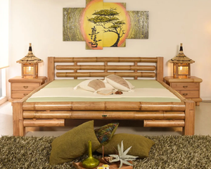 Traditional Mahogany Wood Bedroom Set for Hotels Solid Wood Bed with Drawers Hand Carved Space-Saving Features - Product Image 2