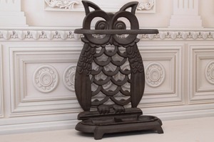 Soporte de Metal para Sombrillas con Diseño de Búho Decorativo, Ideal para la Entrada, Decoración del Hogar, Almacenamiento Elegante y Acento Interior Único - Product Image 6