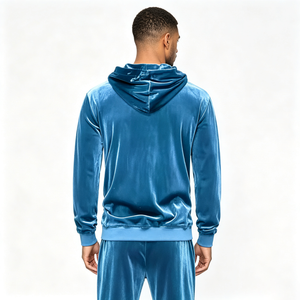 Men Soft <b>Velvet</b> Track Suit Wholesale Premium Velour Hoodie <b>Jogger</b> Pants Two Piece Luxury Outfit Stylish Modern Casual <b>Velvet</b> - Product Image 5