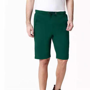 Shorts Bermuda Vert Uni pour Homme, Taille Mi-Haute avec Cordon de Serrage, Séchage Rapide, Décontracté et Sportif - Product Image 1