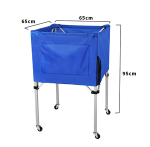 Stainless Steel Foldable Portable Ball Cart for Loading Football Basketball Volleyball - Product Image 4