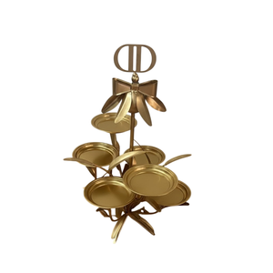 Expositor de Pasteles de Latón con Acabado Dorado de Lujo para Fiestas de Cumpleaños y Bodas, Soporte para Cupcakes, Pasteles y Galletas - Product Image 2