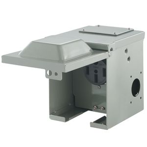 Caja de Tomacorrientes para RV de 50 Amperios, NEMA 14-50R, Panel Eléctrico Resistente a la Intemperie, 125/250 Voltios, Receptáculo Exterior para RV Cerrado y con Cerradura - Product Image 3