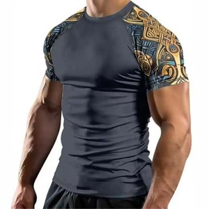 T-shirt de compression léger pour homme, idéal pour la course, l'entraînement et la gym – Maillot de sport athlétique à séchage rapide - Product Image 4