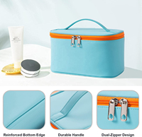 Pochette multifonctionnelle, sac de voyage, organisateur de maquillage, sac de rangement unisexe à fermeture éclair pour les essentiels quotidiens