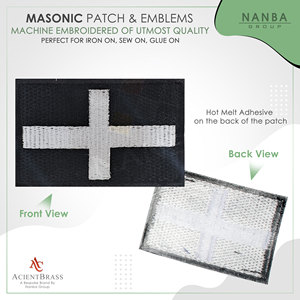 Parche de bandera cristiana con símbolo de cruz de Jesús, con gancho y bucle, insignia navideña, emblema, parche para mochila - Product Image 2