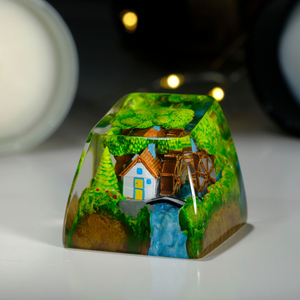 Teclas Místicas de Anime, Teclas Artesanales Personalizadas, Teclas Anime Lindas, Teclas Verdes, Juego de Teclas, Teclas de Resina - Product Image 5