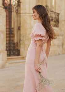 Vestido Maxi Boho Ligero de Algodón Arrugado con Tirantes Finos, Teñido Anudado, Ecológico, Lavable, para Verano, Playa, Estilo Casual Natural - Product Image 3