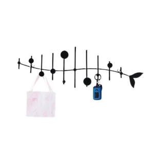 Decorative Bird Shaped Metal <b>Wall</b> Hook <b>Rack</b> Iron Wire <b>Key</b> Towel Coat Hanger Organizer <b>for</b> Home & Entryway - Product Image 2