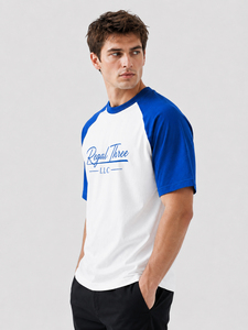 เสื้อยืดแขนสั้นทรงแร็กแลนผู้ชาย ผ้าเจอร์ซีย์คอตตอน คอกลม สไตล์ลำลอง พิมพ์ลายด้านหน้าได้ตามต้องการ เสื้อผ้ากีฬาผู้ชาย - Product Image 3