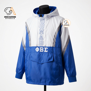 Chaqueta de Satén Phi Beta Sigma para Hombre, Ecológica, Transpirable, Talla Grande, Informal, de Poliéster/Algodón - Product Image 5