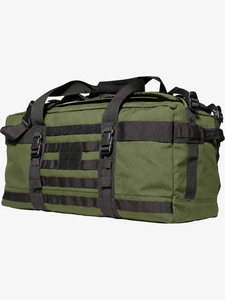 Sac de voyage en toile vert olive avec fermeture éclair, design durable, sac de sport grande capacité - Product Image 4