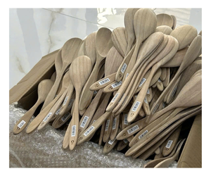 Handmade Wooden Spoon Unique Design Acacia Wood OEM Custom Order Available - Product Image 1