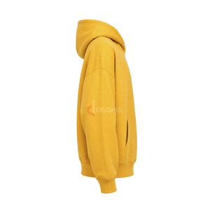 Sweat à capuche épais en molleton bouclette pour homme, coupe oversize à épaules tombantes, logo personnalisé, coton de haute qualité, vente en gros OEM - Product Image 3
