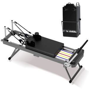 Matériel de fitness commercial noir de haute qualité, lit de Pilates pliable pour la maison et les studios de yoga - Product Image 2