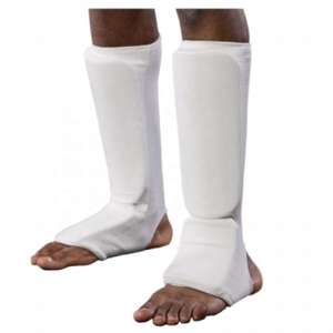 Protège-tibias professionnels en cuir noir et vert pour boxe, Muay Thai, MMA, avec protection du cou-de-pied pour hommes - Product Image 3