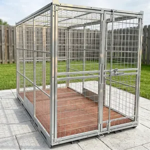 Recinto para Perros de Acero Inoxidable, Rectangular, Galvanizado, Malla de Alambre para Jardín, Corral para Mascotas, Resistente a la Oxidación, Valla Exterior de Estilo Moderno - Product Image 4