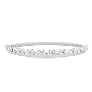Wholesale Oval Lab Grown Diamond Bangles 14K 18K Solid Gold Hinged <b>Cuff</b> Everyday Wear Solitaire Stacking <b>Bracelets</b> Factory Price - Product Image 5
