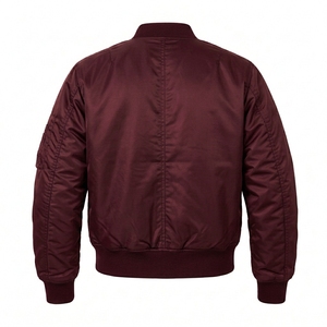 Flight Bomber <b>Jacket</b> Greek Wear Sorority Products Full Zip Ribbed Cuffs Lightweight Casual Outerwear - Product Image 2