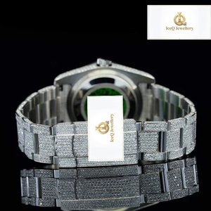 High Quality Iced Out Moissanite Diamond Wristwatch VVS Hip Hop Luxury Style for Men and Celebration Gifts - Product Image 2