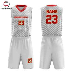 ชุดบาสเก็ตบอลชายคุณภาพสูง วัสดุโพลีเอสเตอร์ 100% น้ำหนักเบา รับสั่งทำโลโก้และชื่อผู้เล่น บริการ OEM - Product Image 1