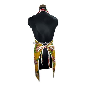 Handmade Cotton <b>Apron</b> Vintage Kantha Recycled Cotton Antique Kitchen <b>Apron</b> <b>Cooking</b> <b>Apron</b> Quilted Christmas Gift From Jaipur - Product Image 5