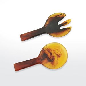 Fork modern entertaining serveware colourful <b>table</b> serving set luxury kitchen accessories premium <b>buffet</b> utensils designer resin - Product Image 5