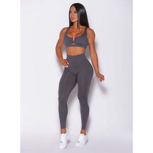 Ensemble de leggings de yoga taille haute et soutien-gorge de sport haut de gamme, vêtements de sport sans couture, respirants, pour femmes, pour la gym et le yoga - Product Image 1