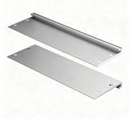 RDEKONO Schroff Nvent Châssis 19 pouces en aluminium anodisé avec joint, poignée, trou, sous-châssis 3U 6U, support à bride avant et arrière