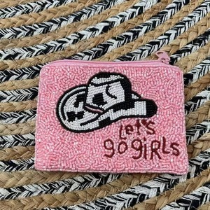 White <b>Seed</b> Beaded Coin Money Purse Makeup Bag handmade accessory colorful beaded pouch - Product Image 2