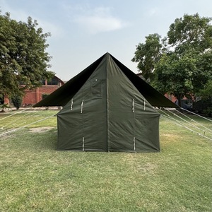 Petite tente murale en toile 300g, 4 saisons, imperméable, en toile de coton, avec auvent simple, structure métallique, design safari pour événements - Product Image 2