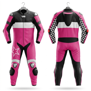 Combinaison de moto en cuir de haute qualité, coupe-vent, imperméable, respirante, grande taille, séchage rapide, été/hiver, avec protections CE, personnalisable - Product Image 1