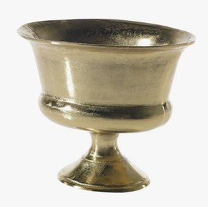 Jarrón de Metal Dorado Antiguo, Recipiente con Pedestal para Flores, Decoración Moderna para el Hogar y Centro de Mesa de Lujo - Product Image 2
