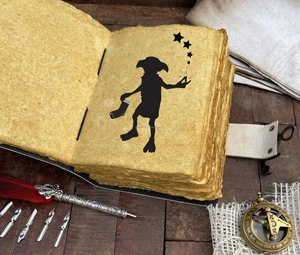 Diario de cuero estampado de Harry Potter, regalos Diario Vintage de cuero para hombres, diario de escritura de bruja, brujería - Product Image 5