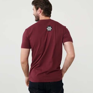 T-shirt en coton mélangé bambou de haute qualité, coupe classique, écologique, uni, manches courtes pour homme - Product Image 1